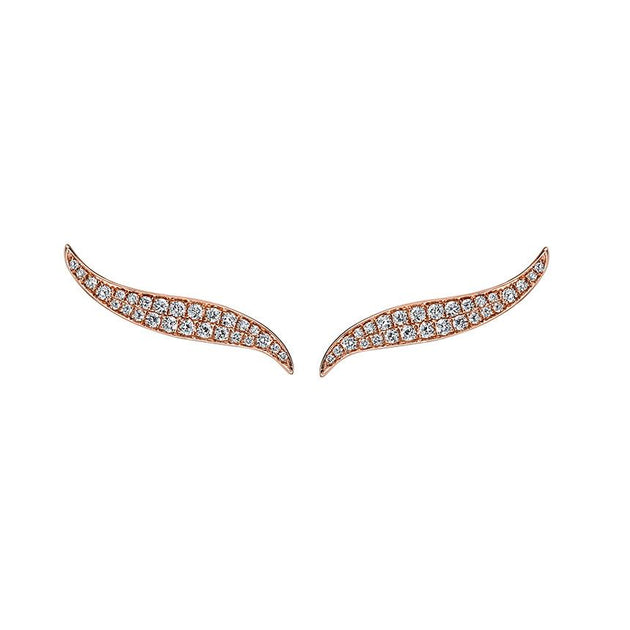anita ko DIAMOND PETAL EARRINGS