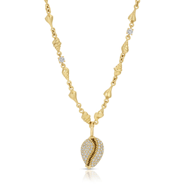 anita ko DIAMOND PUKA SHELL PENDANT