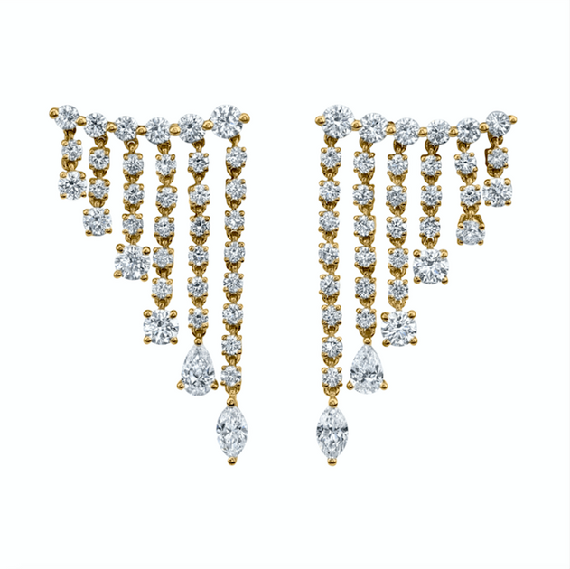 Anita Ko DIAMOND RAIN DROP EARRINGS