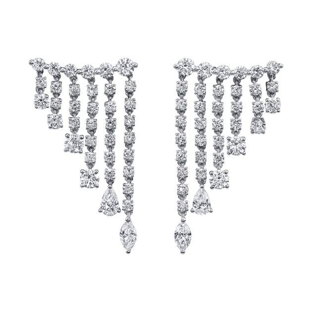 anita ko DIAMOND RAIN DROP EARRINGS