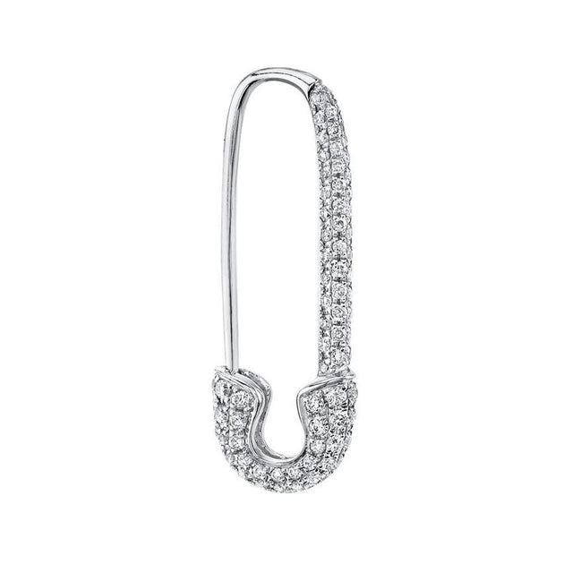 Anita Ko DIAMOND SAFETY PIN EARRING