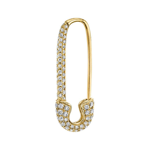 Anita Ko DIAMOND SAFETY PIN EARRING