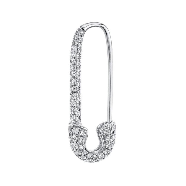 anita ko DIAMOND SAFETY PIN EARRING