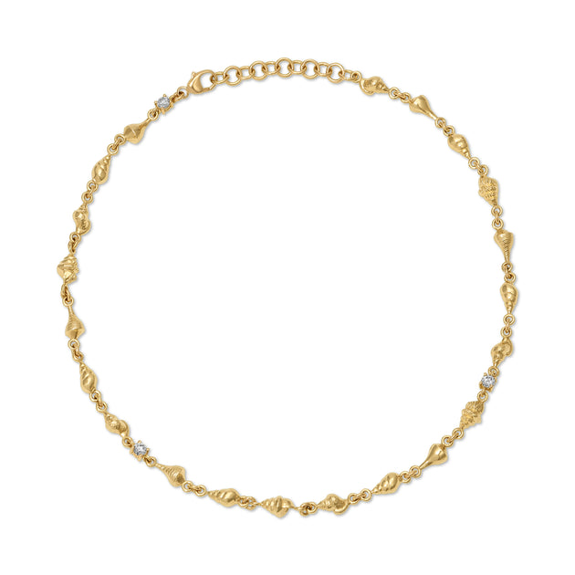 anita ko DIAMOND SHELL BY THE YARD ANKLET