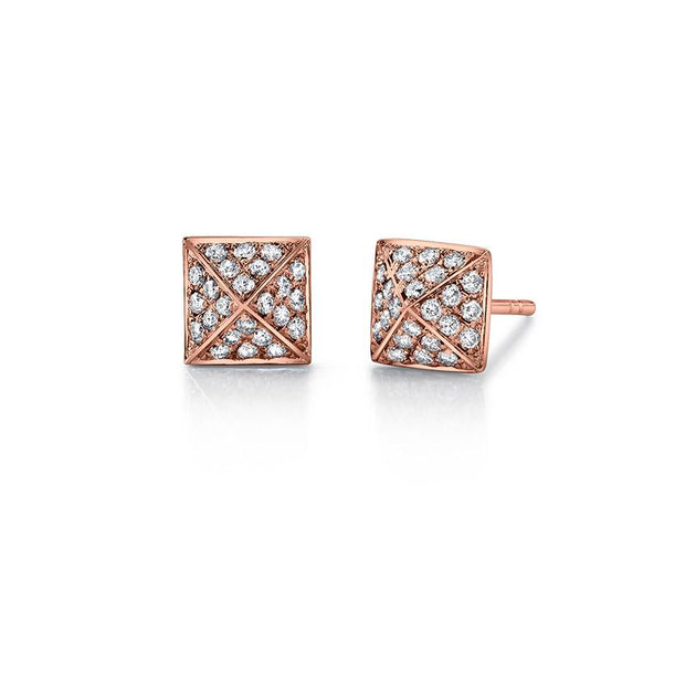 Anita Ko DIAMOND SPIKE STUD EARRINGS