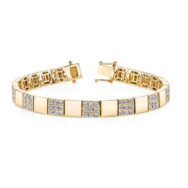 anita ko DIAMOND SQUARE LINK BRACELET