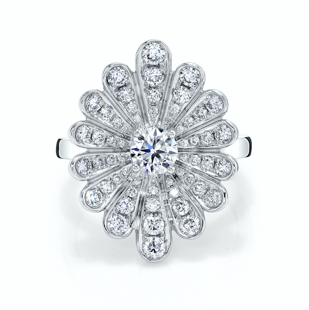 anita ko DIAMOND WATER LILY RING