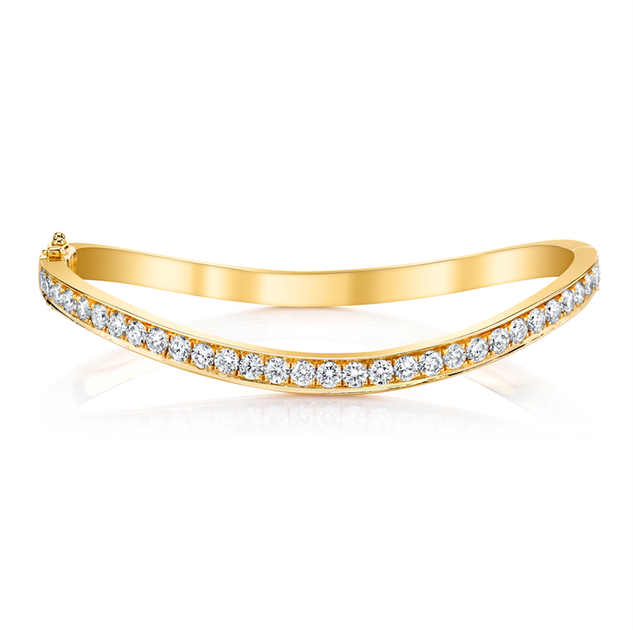 Anita Ko DIAMOND WAVE BANGLE