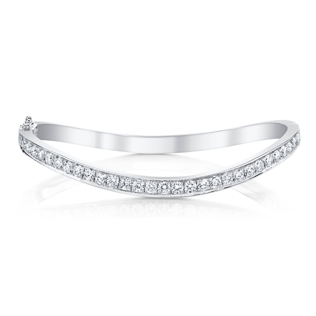 anita ko DIAMOND WAVE BANGLE