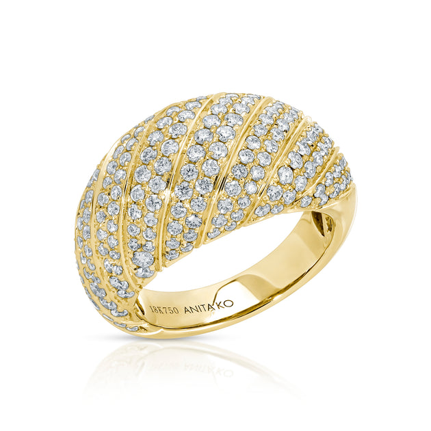 anita ko DOMED DIAMOND RING