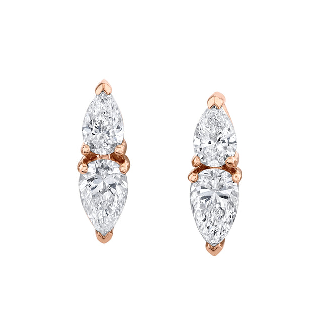 Anita Ko ELLA PEAR SHAPED DIAMOND EARRINGS