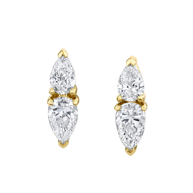 Anita Ko ELLA PEAR SHAPED DIAMOND EARRINGS