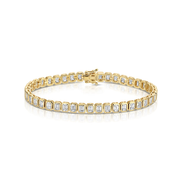 Anita Ko EMERALD CUT BEZEL DIAMOND BRACELET
