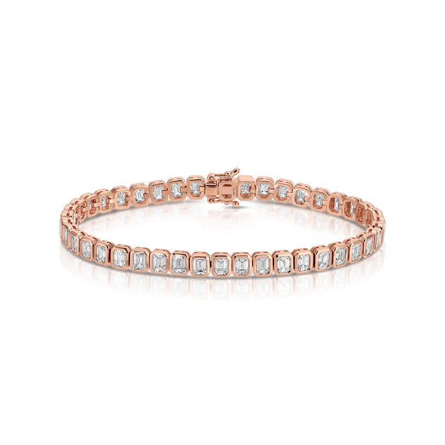 anita ko EMERALD CUT BEZEL DIAMOND BRACELET