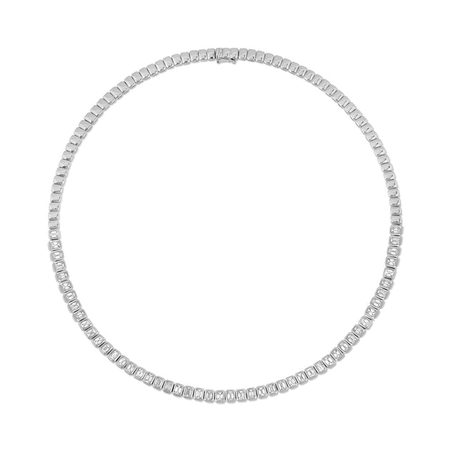 Anita Ko EMERALD CUT BEZEL DIAMOND CHOKER
