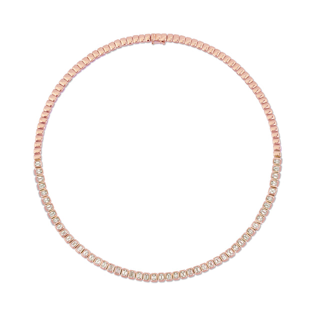 Anita Ko EMERALD CUT BEZEL DIAMOND CHOKER