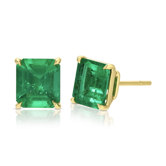 anita ko EMERALD CUT EMERALD STUDS