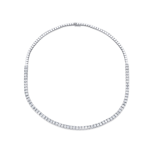 Anita Ko EMERALD CUT PRONGED DIAMOND CHOKER