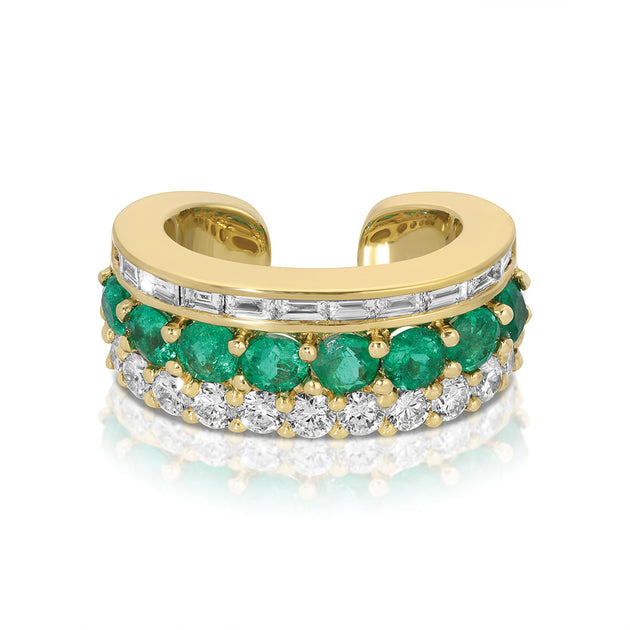 anita ko EMERALD LOLA EAR CUFF
