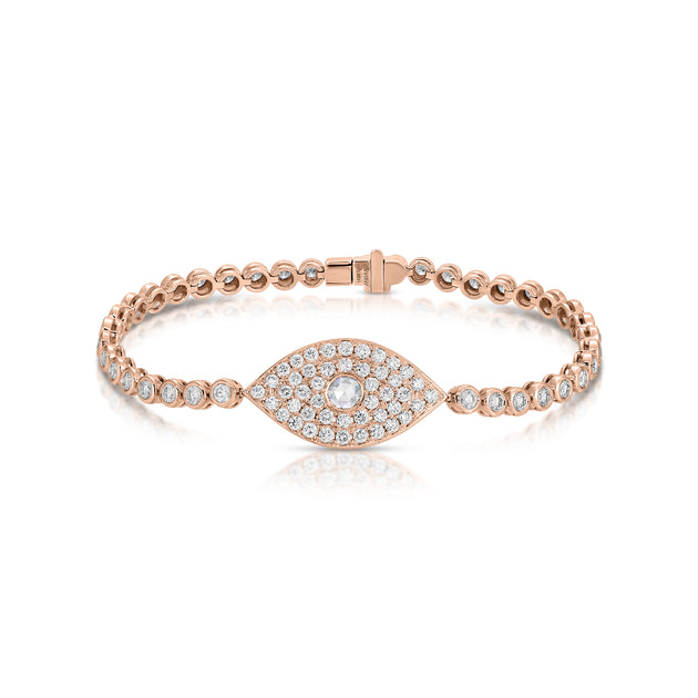 Anita Ko EVIL EYE BRACELET WITH ROSE CUT DIAMOND