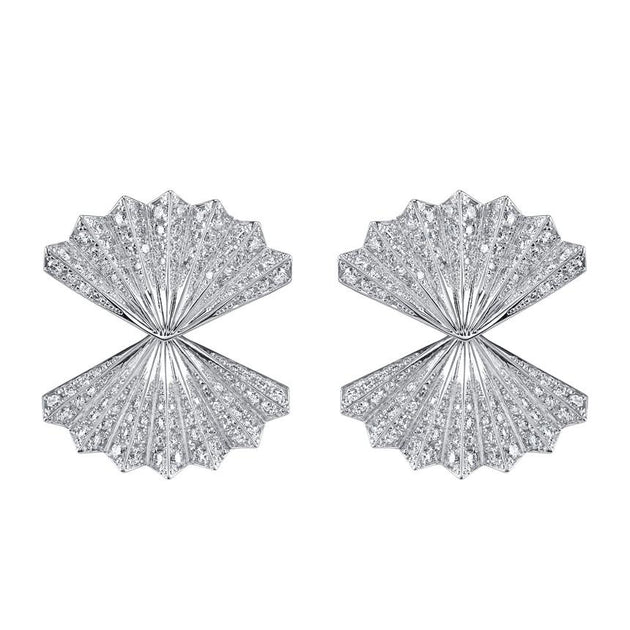 Anita Ko FAN DIAMOND EARRINGS