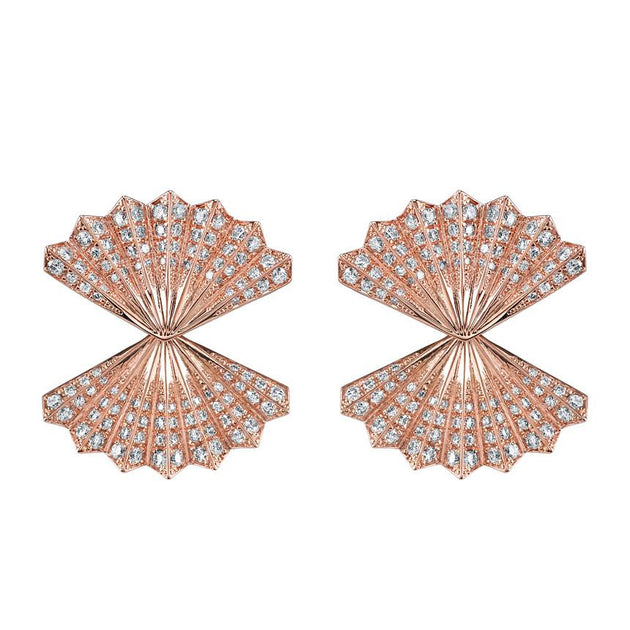 Anita Ko FAN DIAMOND EARRINGS