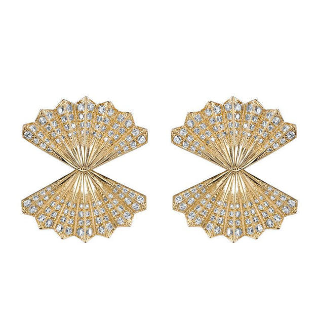 anita ko FAN DIAMOND EARRINGS