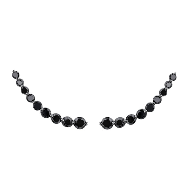 anita ko FLOATING BLACK DIAMOND EARRING