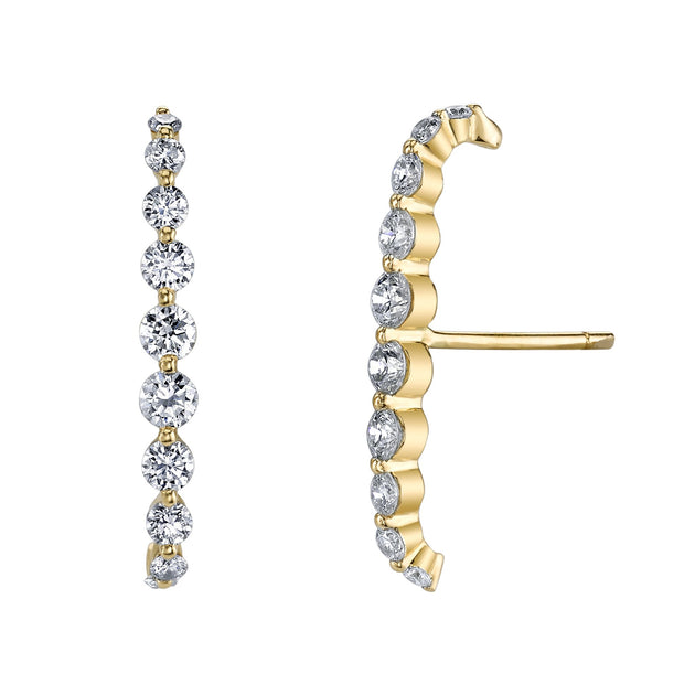 Anita Ko FLOATING DIAMOND LOBE CUFF