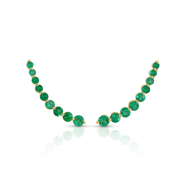 anita ko FLOATING EMERALD EARRING