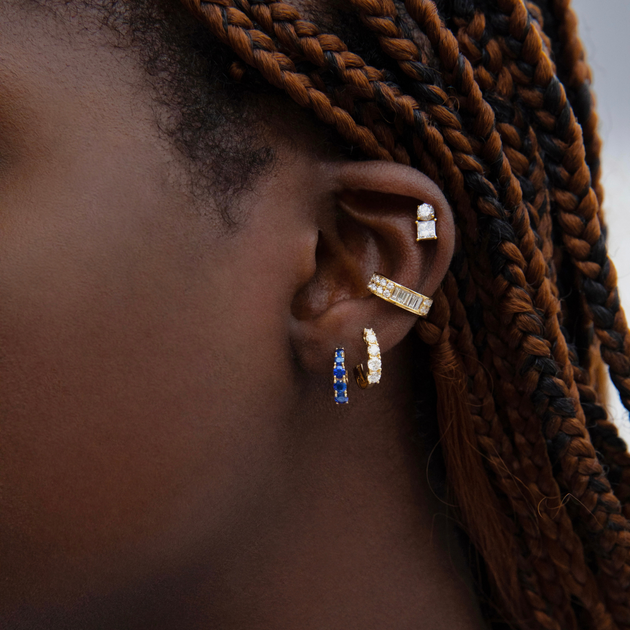 Anita Ko GRADUATED BLUE SAPPHIRE HUGGIES