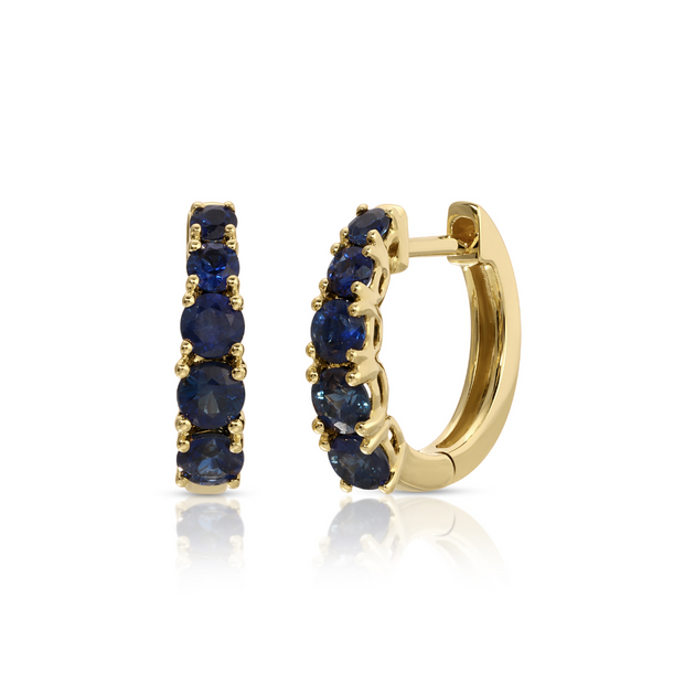anita ko GRADUATED BLUE SAPPHIRE HUGGIES