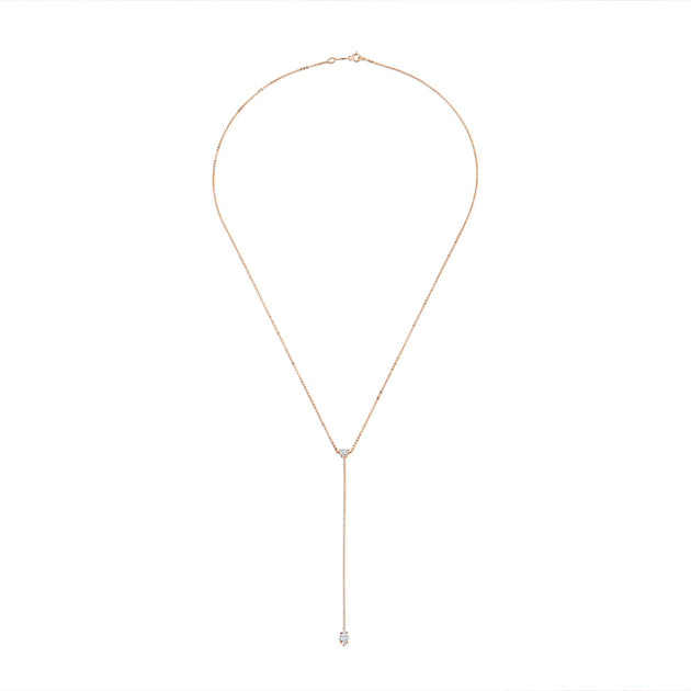 Anita Ko HEART AND MARQUISE DIAMOND LARIAT