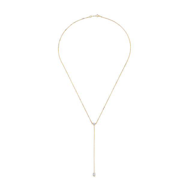 anita ko HEART AND MARQUISE DIAMOND LARIAT