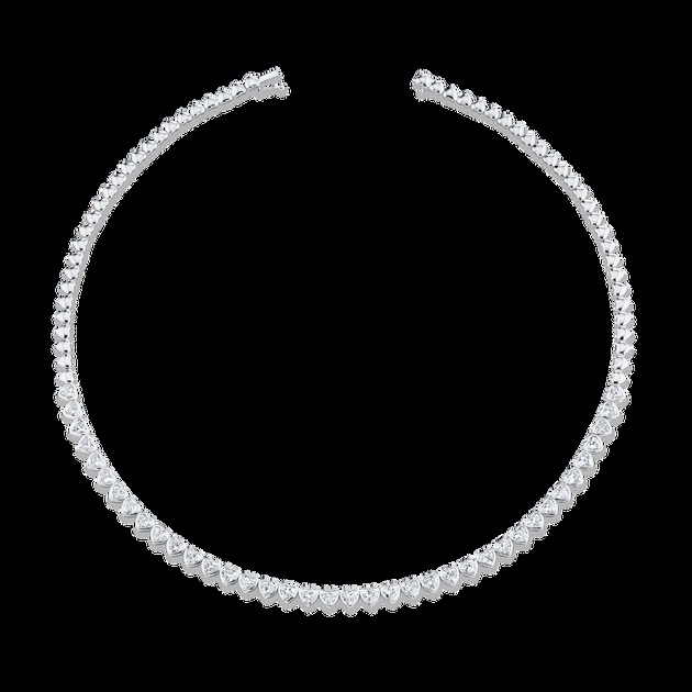 Anita Ko HEART SHAPED BEZEL DIAMOND CHOKER
