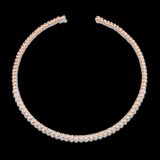 Anita Ko HEART SHAPED BEZEL DIAMOND CHOKER