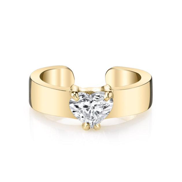 anita ko HEART SHAPED DIAMOND EAR CUFF