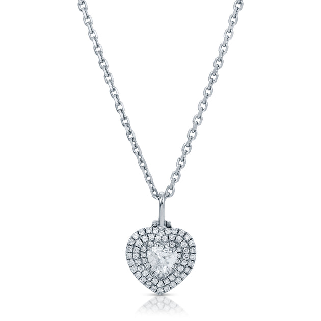 Anita Ko HEART SHAPED DIAMOND LOULOU LOCKET
