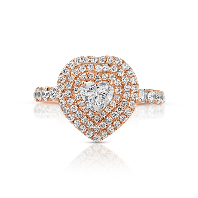 Anita Ko HEART SHAPED DIAMOND LOULOU LOCKET RING