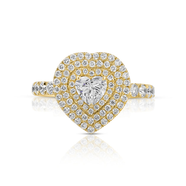 anita ko HEART SHAPED DIAMOND LOULOU LOCKET RING