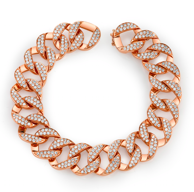 Anita Ko HEMINGWAY DIAMOND CHAIN LINK BRACELET