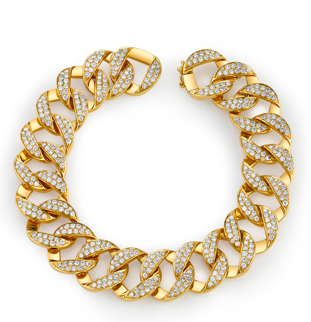 anita ko HEMINGWAY DIAMOND CHAIN LINK BRACELET