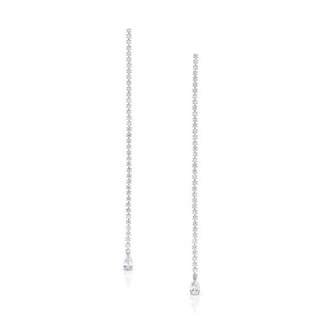 Anita Ko HEPBURN PEAR DIAMOND DROP EARRINGS