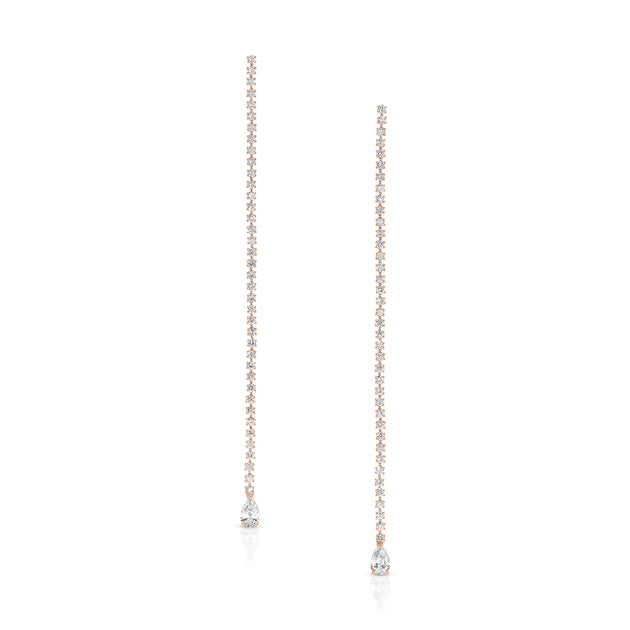 Anita Ko HEPBURN PEAR DIAMOND DROP EARRINGS