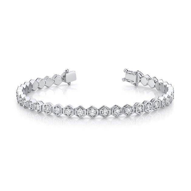 Anita Ko HONEYCOMB DIAMOND TENNIS BRACELET