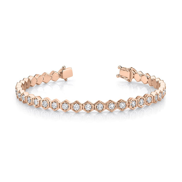 Anita Ko HONEYCOMB DIAMOND TENNIS BRACELET