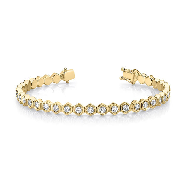 anita ko HONEYCOMB DIAMOND TENNIS BRACELET