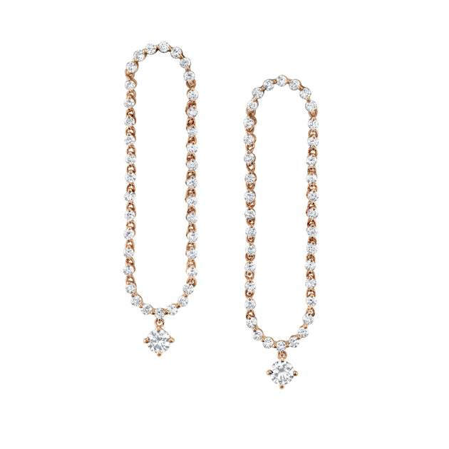 Anita Ko HUDSON ROUND DIAMOND DROP EARRINGS