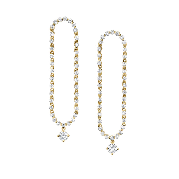 Anita Ko HUDSON ROUND DIAMOND DROP EARRINGS
