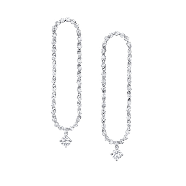 anita ko HUDSON ROUND DIAMOND DROP EARRINGS